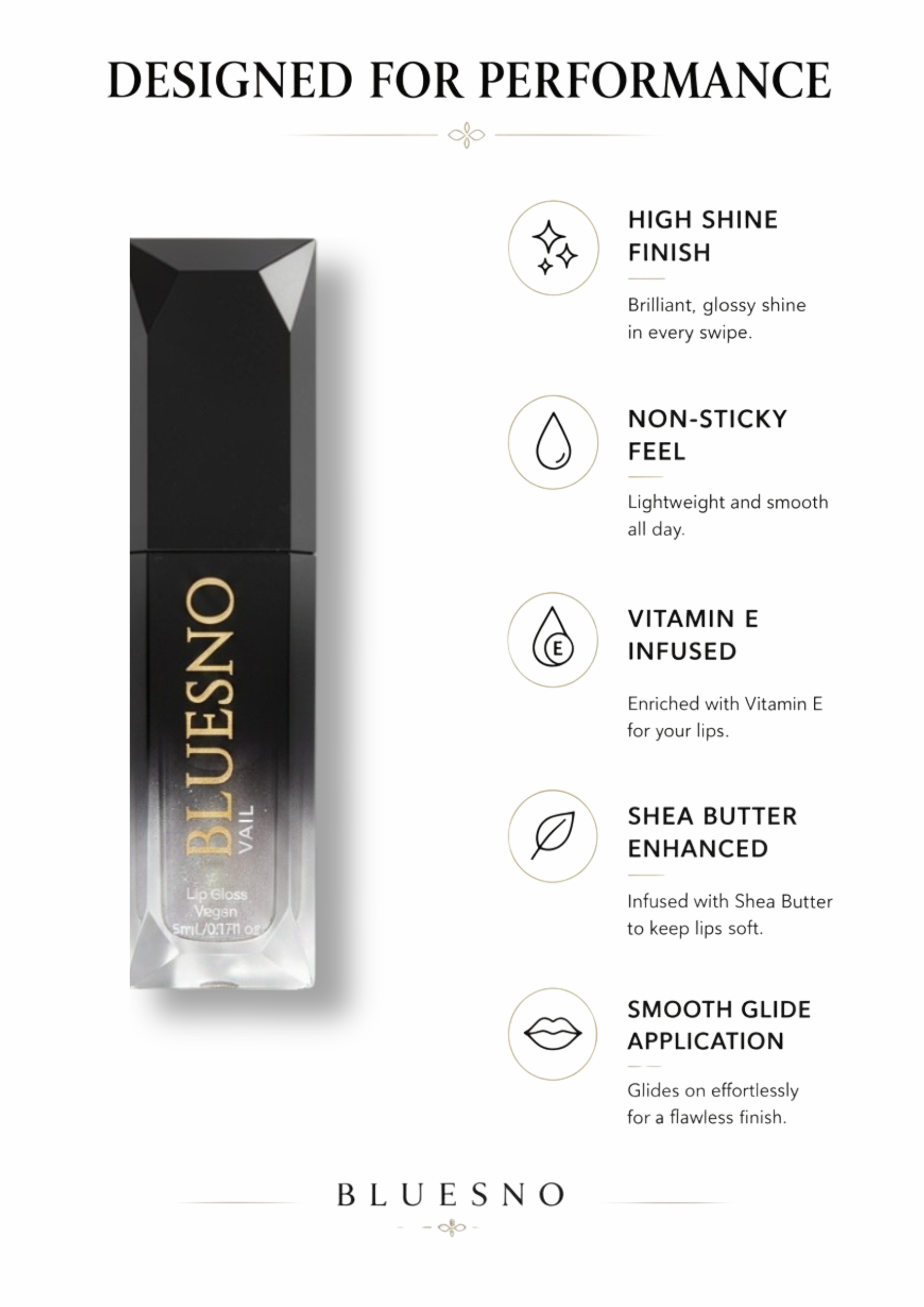 BLUESNO High Pigmented Lip Gloss